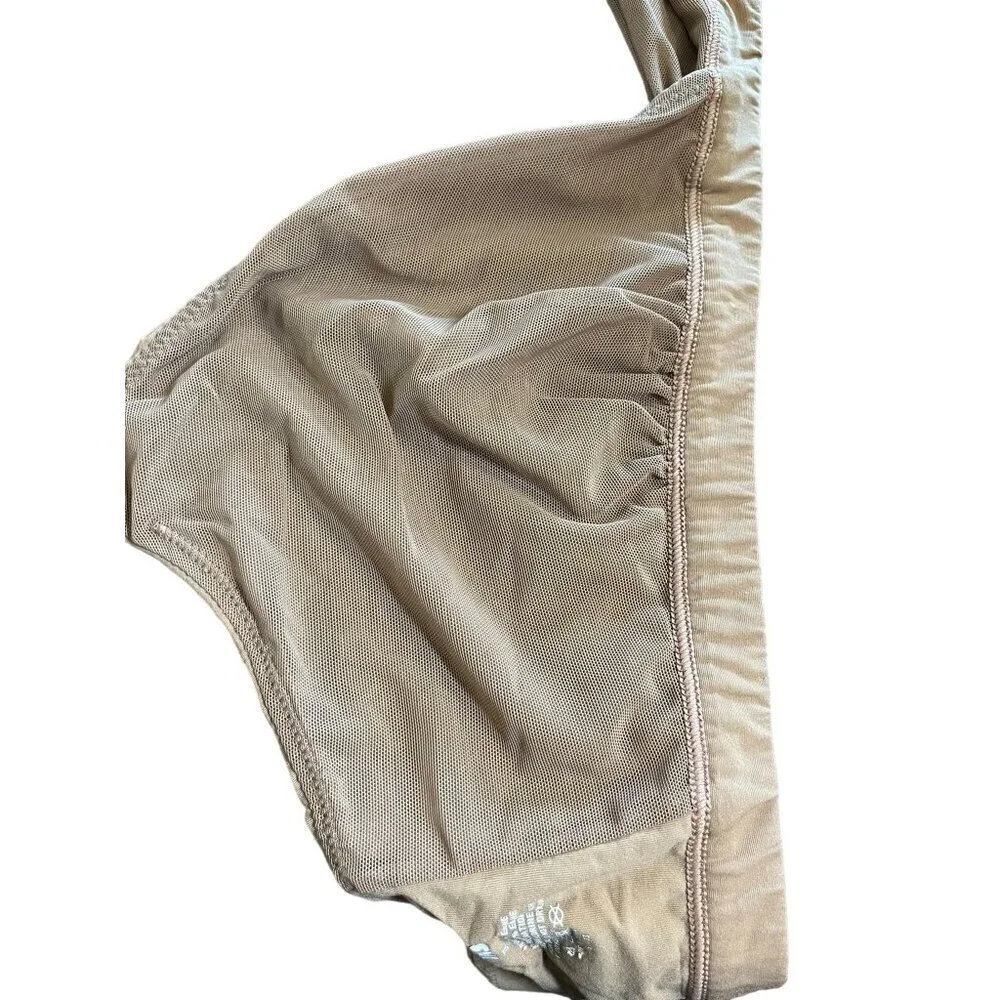 SKIMS Bra Women 2X Beige Fits Everybody Cross Over Stretch Bralette Neutral Sexy - Picture 9 of 11